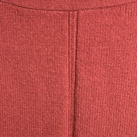 Terra & Sky Women's Plus veličine džemper za vrat s oblogom gumba