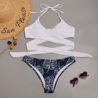 Ženski kupaći kostimi-bikini kupaći kostimi, dvodijelni Set, odjeća za plažu s printom, ženski ljetni kupaći kostimi-Bikini,