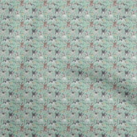 Tkanina za pse u prašnjavoj tirkiznoj boji tkanina za šivanje s zanatskim tiskom širine dvorišta