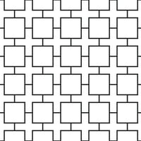 Višeslojna kvadratna Tkanina-crno-bijela