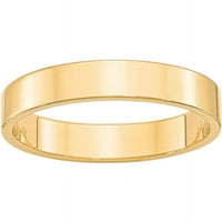 Prirodno zlato, karatno žuto zlato, lagani ravni prsten, veličina 7