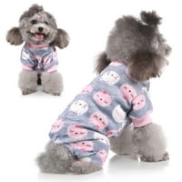 Odjeća za kućne ljubimce Pidžama za pse kaput od koraljnog runa mekani baršun prozračan bez deformiranja bez mirisa