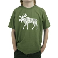 Dječakova riječ umjetnička majica - Moose