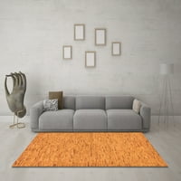 Moderni tepisi u apstraktnoj narančastoj boji, kvadrat 8 stopa
