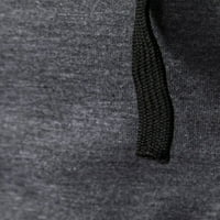 Wooving muške majice kapuljača Čvrsta boja Ljetni vrhovi Slim Fit Tank muški lagana fitness majica duboka siva