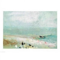 Posteterazzi Balxir360258Large Beach s figurama i mlazom. C. Pritisak plakata J.M.W. Turner - in. - Veliki