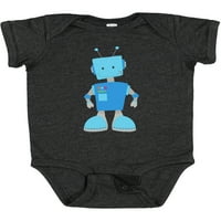 Divan slatki robot, smiješni robot, glupi robot, plavi robot kao poklon Bodi za dječaka ili djevojčicu