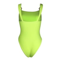 Binmer Women Ljetni kupaći kostim Čvrsti šuplji tenk Top jednodijelni bikini kupaći kostim za žene kupaće kostime