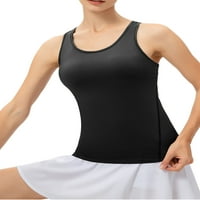 ; Ženski prsluk s okruglim vratom, gornji dio za vježbanje bez rukava, Majice bez rukava, prozračna majica, sportska