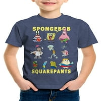 SpongeBob SquarePants Boys Team Grid Grafička majica, veličine 4-18