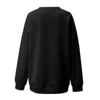 Ženski Valentinovo džemper majica Slatka gnome grafički ljubav print labavi bluza s dugim rukavima casual pulover