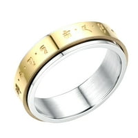 Fidget prstenovi od titana i nehrđajućeg čelika za žene, muškarce, dječake, tinejdžerice, nježni prstenovi za