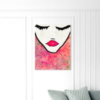 Wynwood Studio Mode and Glam Wall Art Canvas Otisci 'Cvjetna zaželjena' portreti - ružičasta, ružičasta