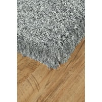Luksuzni tepih od paperja, debljine 3 inča, Grafitno siva, površina tepiha od 5 stopa i 8 stopa