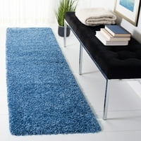 Jednobojni plišani tepih, 2'2 8'Plava