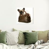 Wynwood Studio Modne i glam zidne umjetničke torbe Luksuzne torbe štene - smeđa, bijela