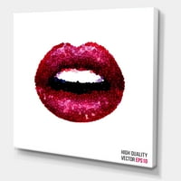 Dizajnerska umjetnost seksi crvene usne djevojke Moderni ispis na platnu za zidnu umjetnost