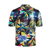 Muške havajske košulje na kopčanje, bluza s printom s ovratnikom, udobne ljetne košulje na plaži kratkih rukava