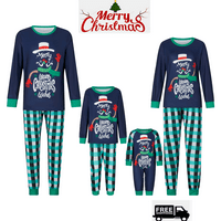 Božićne pidžame za obiteljske proslave, identične pidžame s printom za cijelu obitelj