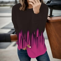 Pulover s dugim rukavima Za Žene Jesen-Zima Modne majice s printom široke košulje