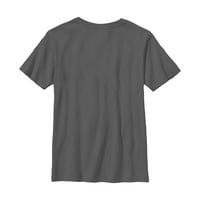 Majica s grafičkim uzorkom za dječake u stilu Noć vještica u ugljenu u sivoj boji-dizajn iz