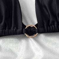 Ženski Okrugli dijamantni prsten od 10k bijelog zlata od bijelog zlata sa sintetičkim smaragdom
