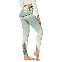 Ženski božić hlače za joge s 3D ispis HHei_K, tanke стрейчевые hlače za vježbanje joge na otvorenom, sportske