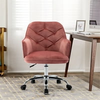 Okretna stolica za školjku za dnevnu sobu, uredsku stolicu, moderna ležerna naslonjača graha crvena