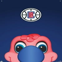 Los Angeles Clippers-maskota S. Prestona Chuck Condor zidni poster s gumbima, 22.375 34