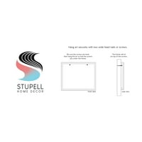 Stupell Industries Učenje Abeceda Pisma razne informativne grafikone divljih životinja uokvirena zidna umjetnost,