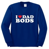 Divlji Bobbi, volim Bodsovog tatu, humor s ocjenom M. M., Muška košulja dugih rukava, Kraljevska, Srednja