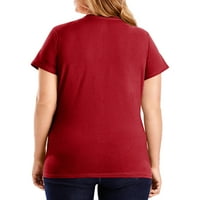 Ženska majica s izrezom u obliku slova u obliku slova u obliku slova u
