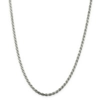 Sterling silver tvrdi polirani izrez u obliku inča ogrlica od užeta Ogrlica kandža jastog nakit pokloni za žene
