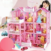 Set za kućice za lutke za djevojčice, Dvorac Princeze, dječja igraonica, imitacija prikupljenih igračaka, rođendanski