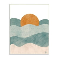 Studell Insrijeti Sažetak plaža Sunrise Slojevi oblik Oceanskih valova, 15, dizajn breze i tinte