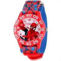 Muški sat u crvenoj plastičnoj futroli Spider-Man elastični najlonski remen