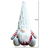 Božićni ukras patuljka mekana lutka-patuljak Djeda Mraza bezlična lutka Djeda Mraza