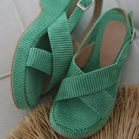 JSAIERL Ženske sandale platforme casual ljeto sandale s otvorenim nožnim prstima udobne luke sandale za podršku