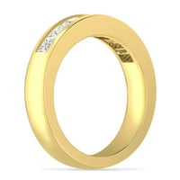 1. 10-karatno žuto zlato izrezano u laboratoriju s dijamantom za mladence zaručnički prsten za žene