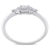 Carat T.W. Dijamantni 10K zaručnički prsten bijelog zlata