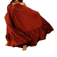 Donje ljetna haljina-ljuljačka Huakaishijie s plisiranja bez rukava, S, M, L, XL, XXL