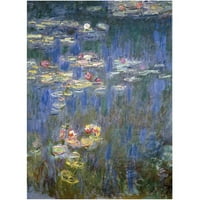 Zaštitni znak likovna umjetnost Vodeni ljiljani IV 1840.- Canvas Art by Claude Monet