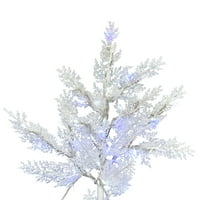Umjetno božićno drvce od jata od cedrovog bora od 5,5 ' 47, niskonaponska led čisto bijela i plava širokokutna