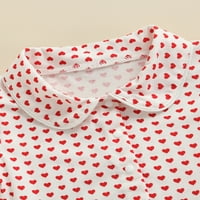 Dječja ljetna pidžama s volanima za djevojčice majica kratkih rukava s ovratnikom za lutke gornji dio elastični