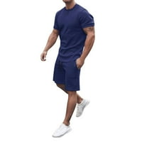 Muške ljetne košulje na plaži kratkih rukava i kratke hlače od 2 komada, Setovi hlača