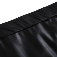 Casual solid bodycon crni plus suknje veličine