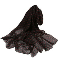Zimski šal za žene 160 * šal s printom na točkice dugi mekani šal od imitacije svilenog šala šalovi