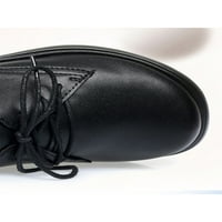 Ženske radne cipele A-Lister cipele Na vezanje Oksfordice s niskim potpeticama udobne ravne cipele za žene Crna