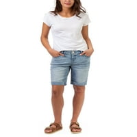 Jordache opuštene bermudske traper hlače, veličine 2-22