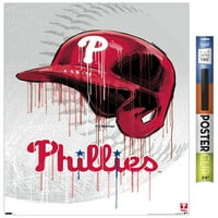 Plakat na zidu Philadelphia Phillies - kaciga za kapanje, 22.375 34